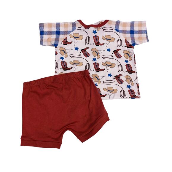 NWT Tesa Babe 3T Yeehaw Henley Tee & Shorts - Picture 4 of 5